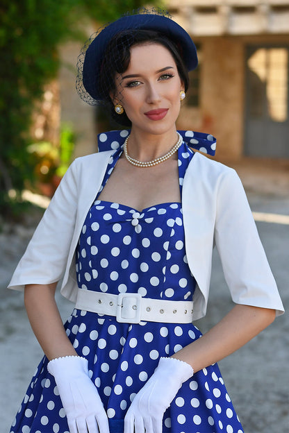 Lisette White Bolero Jacket