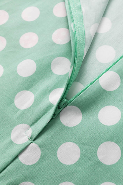 Maisie Sage Green Polka Dot Full Circle Midi Skirt