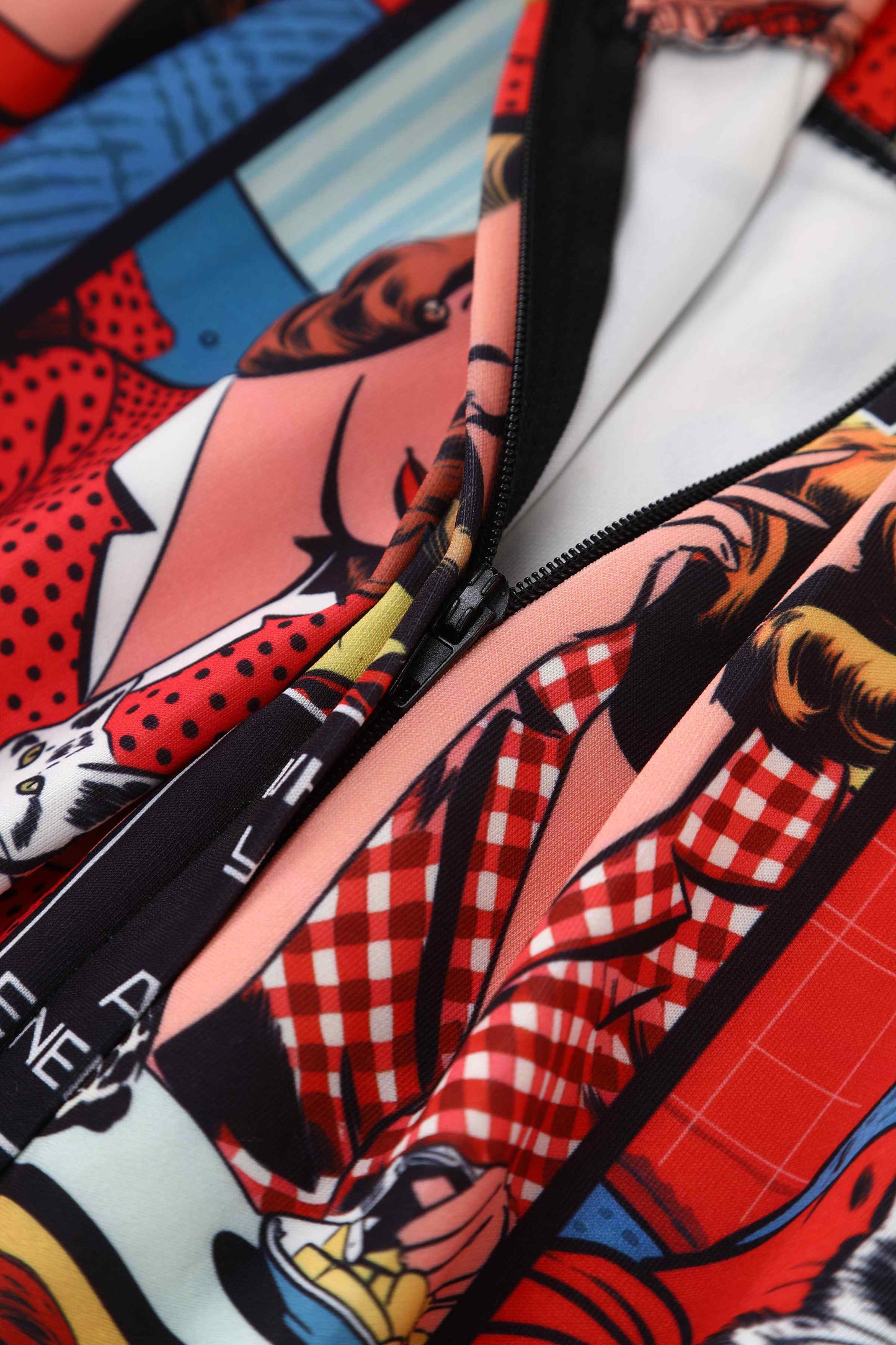 Aisley Cat Lover Comic Book Midi Skirt