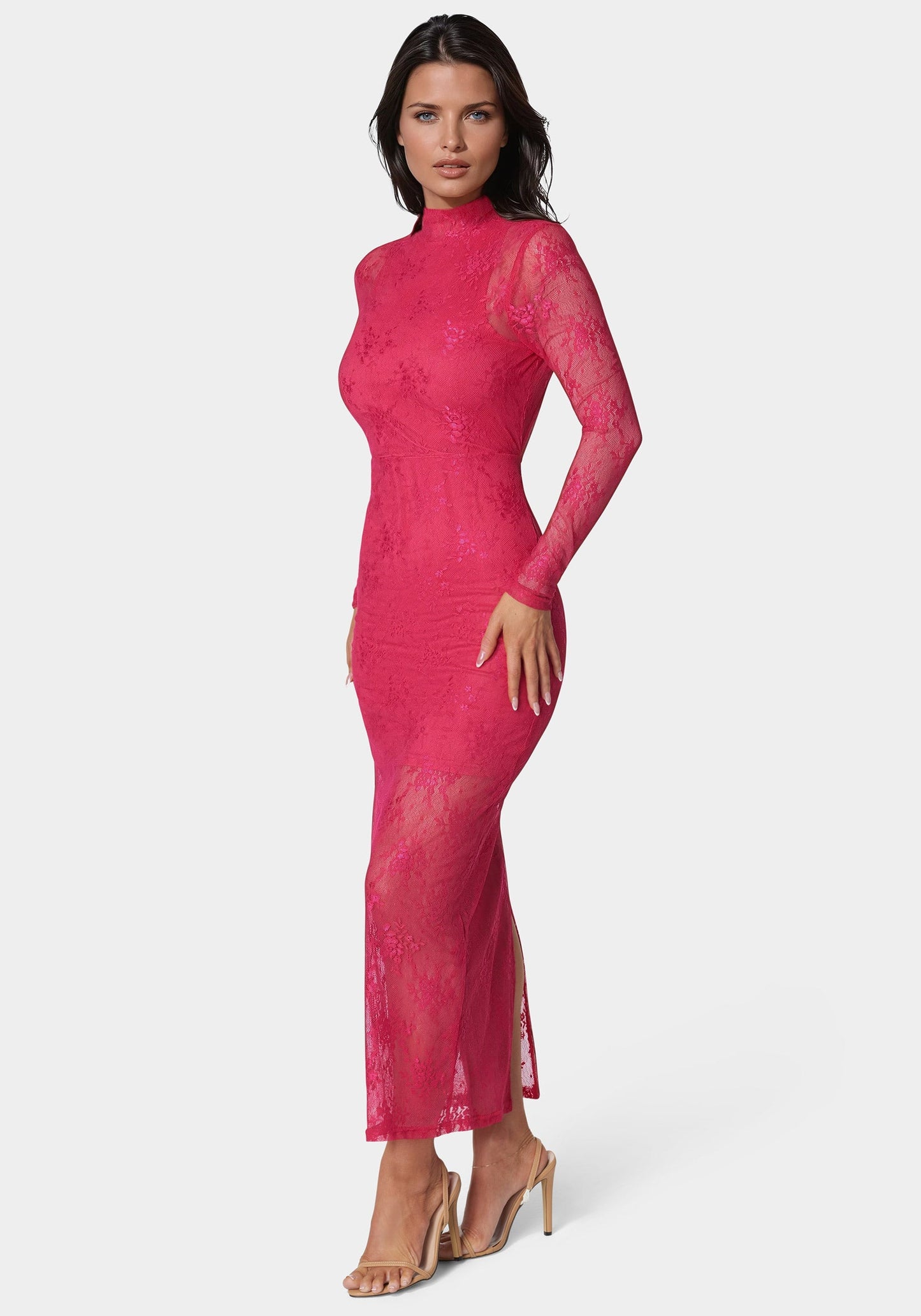 Illusion Lace Maxi Dress