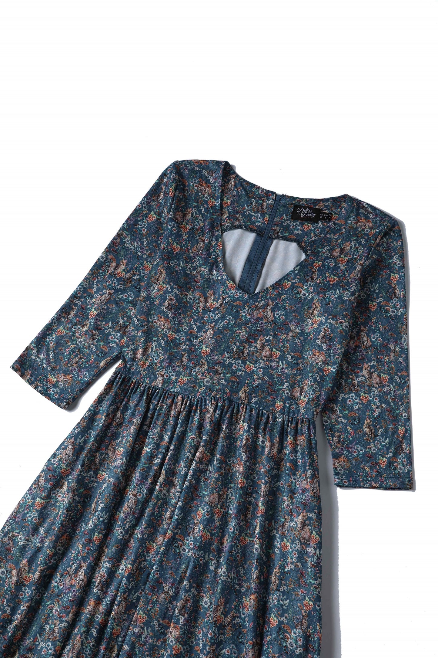 Billie Bengal Cat Long Sleeved Dress