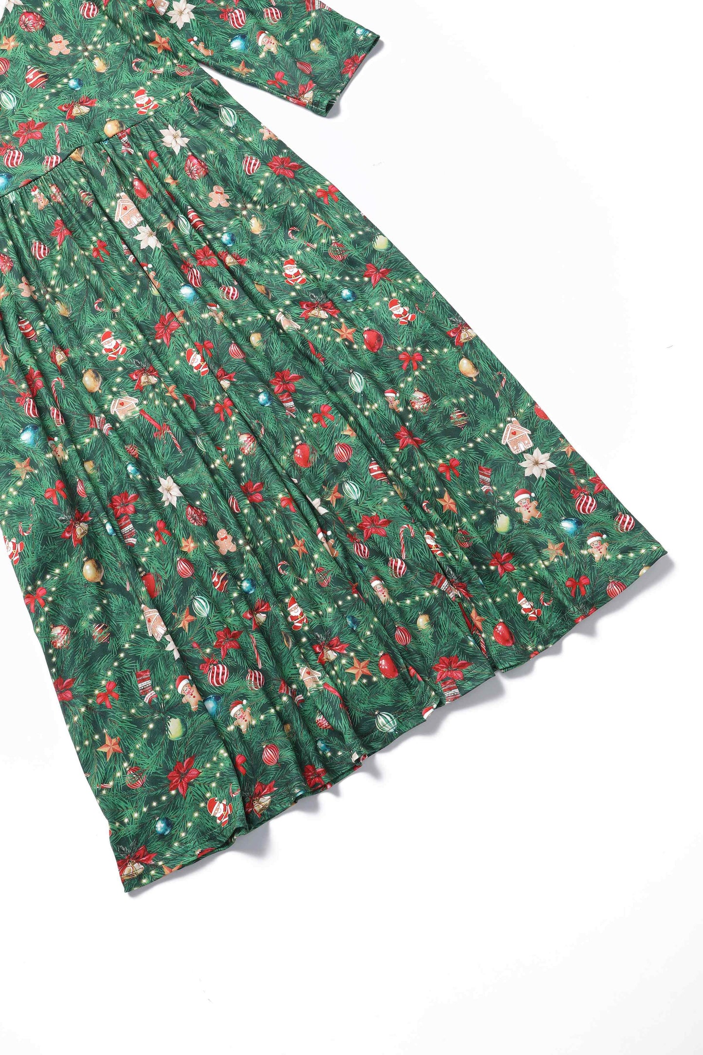 Billie Christmas Tree Long Sleeved Dress