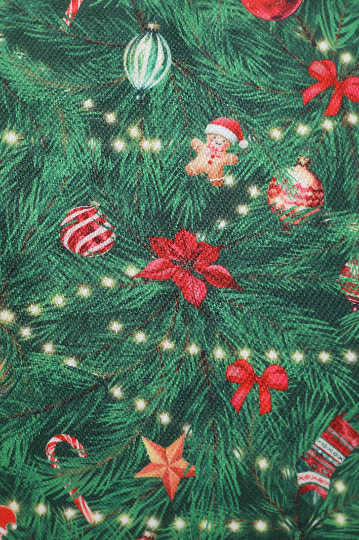 Billie Christmas Tree Long Sleeved Dress