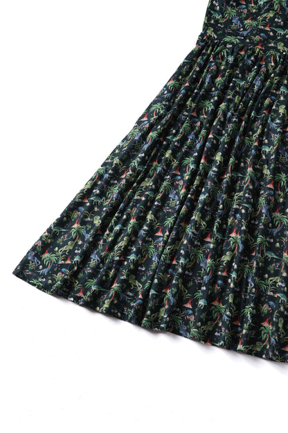 Billie Dinosaur Forest Long Sleeved Dress