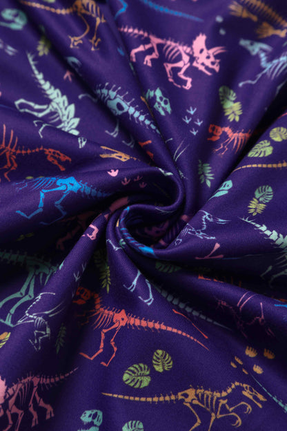 Billie Purple Dinosaur Fossil Print Dress