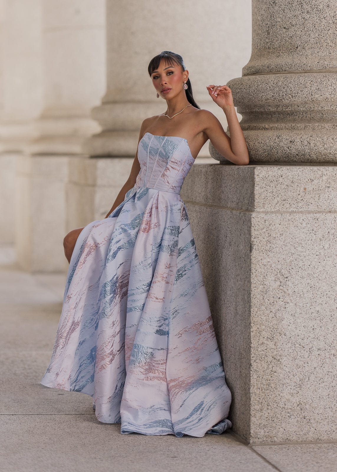 Nessa Metallic Dress
