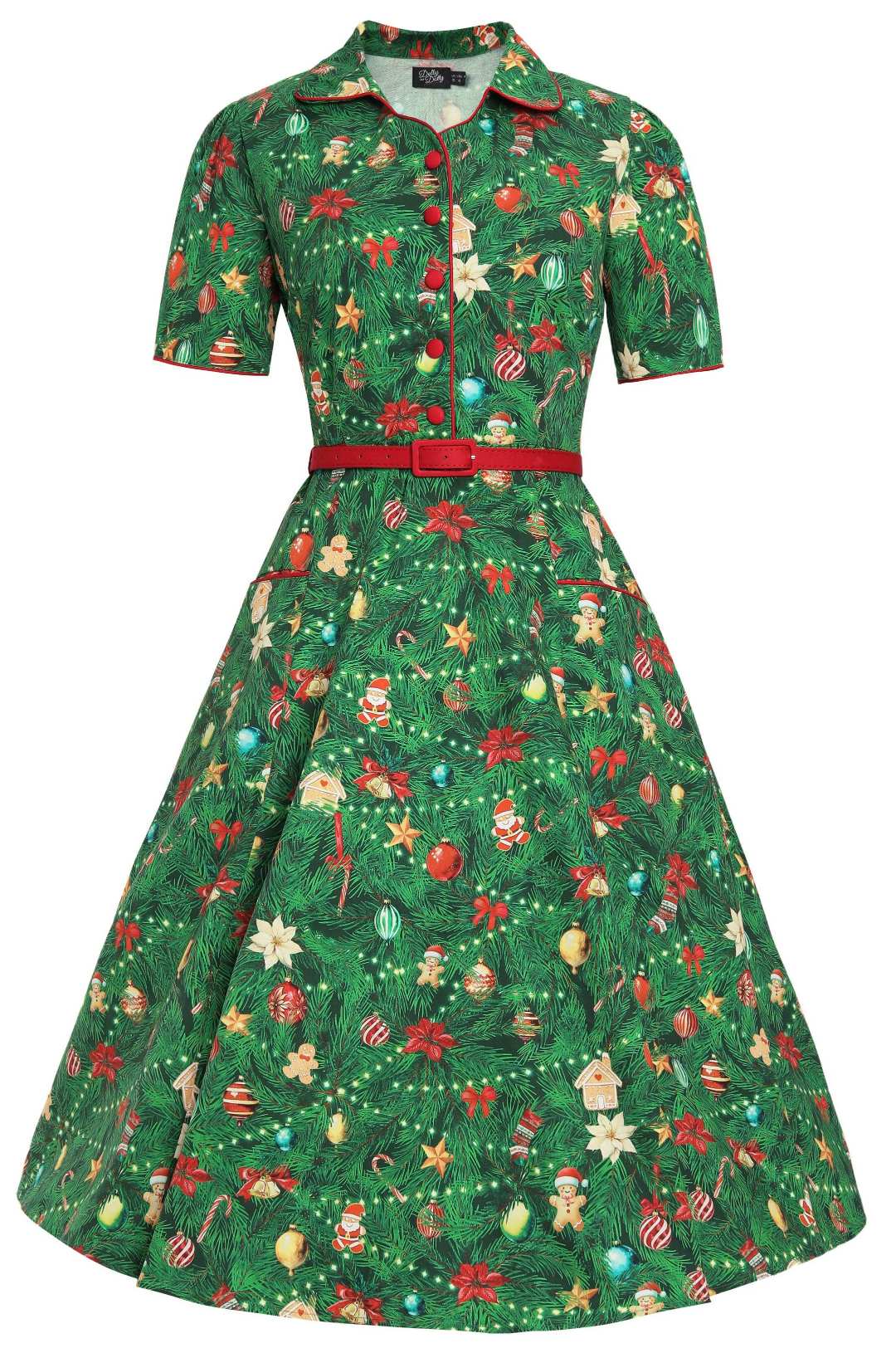 Mabel Christmas Tree Shirt Dress