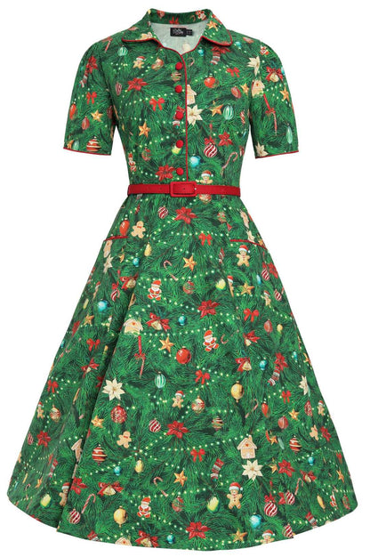 Mabel Christmas Tree Shirt Dress