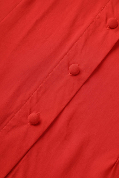 Margaret Long Sleeved Blouse In Red