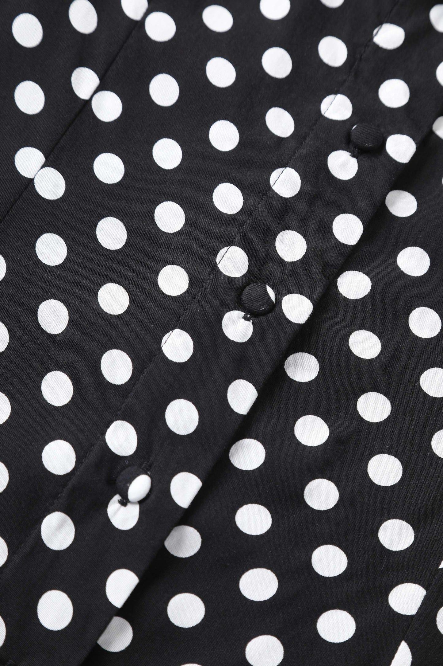 Margaret Polka Dot Long Sleeved Blouse In Black