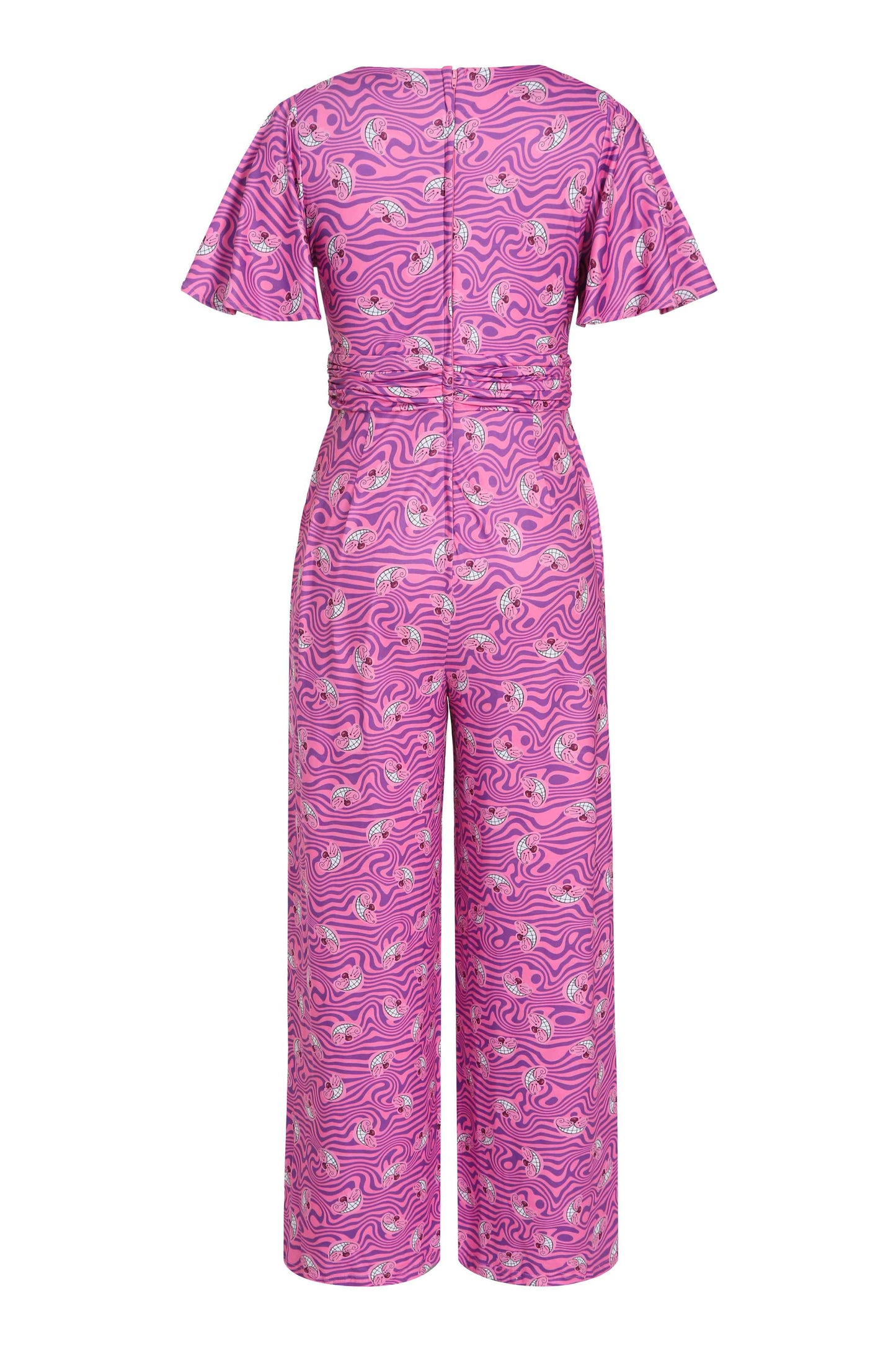 Esther Pink Cheshire Cat Smile Jumpsuit