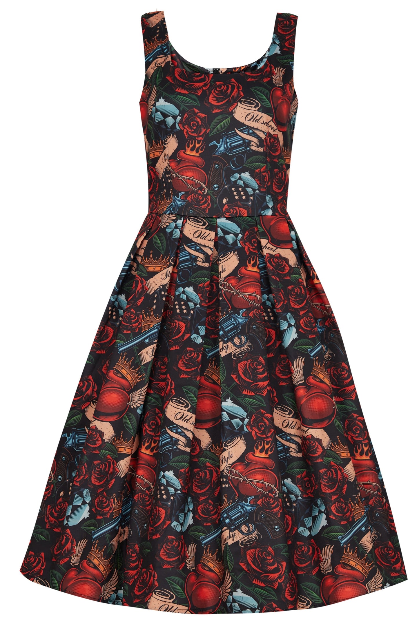 Amanda Rockabilly Guns N' Roses Swing Dress