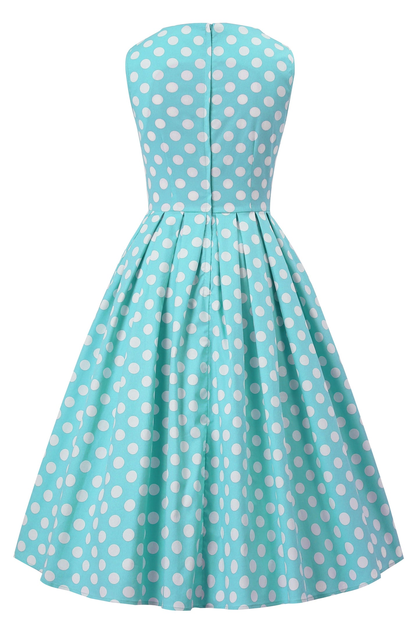 Blair Turquoise Polka Dot Mesh Dress