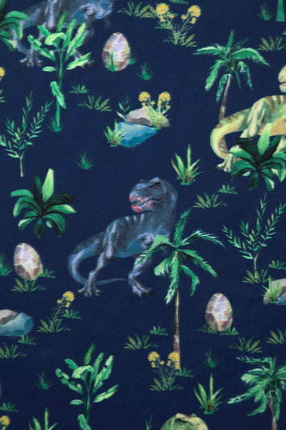Amanda Navy Blue T-Rex Dress