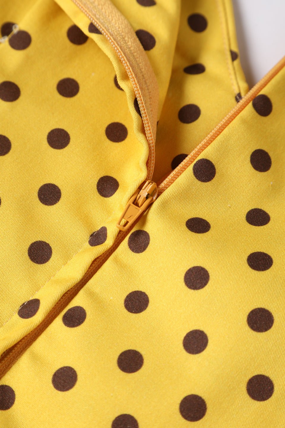 Lily Yellow Polka Dot Off Shoulder Dress