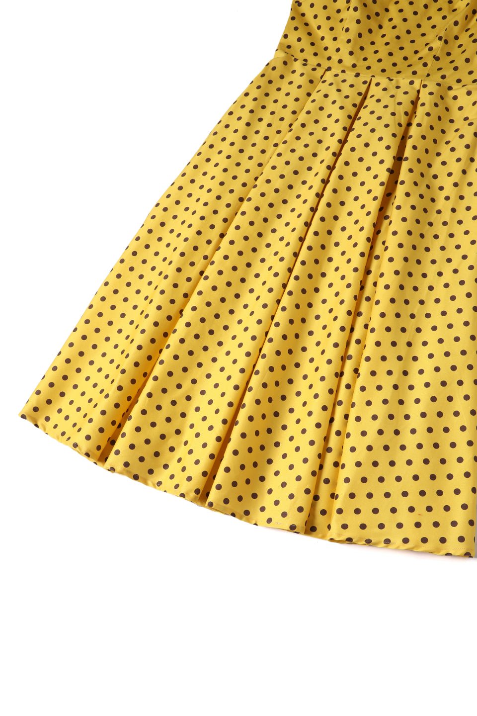 Lily Yellow Polka Dot Off Shoulder Dress