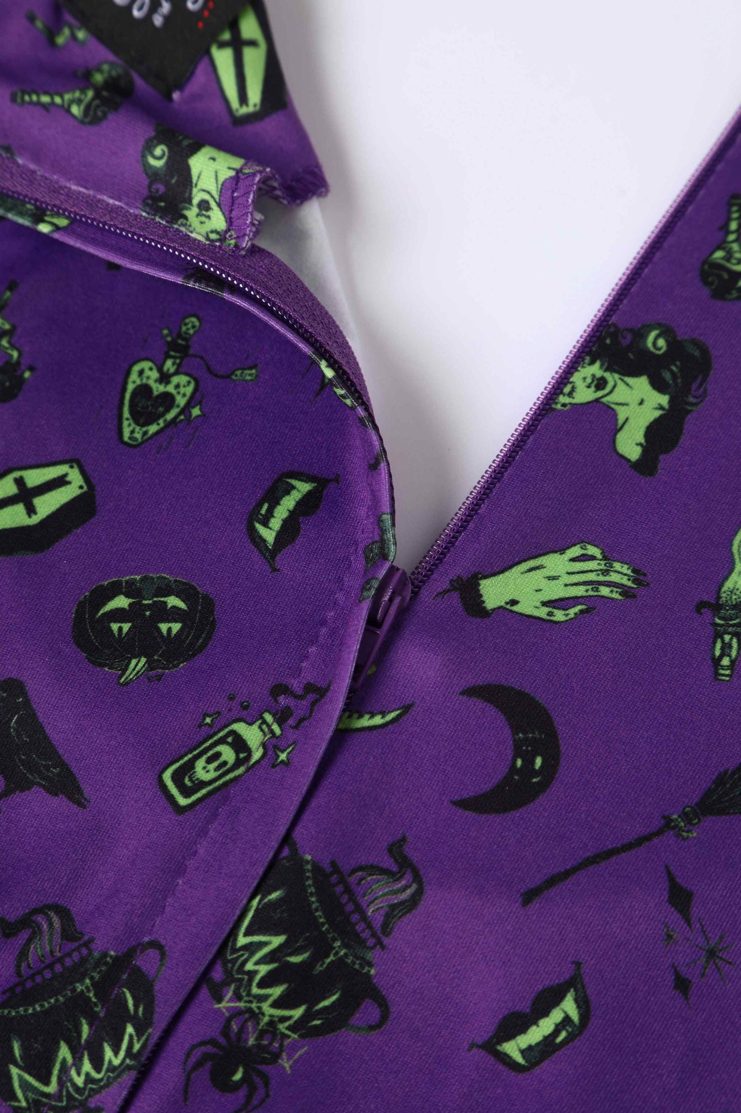 Billie Purple Wizard & Witch Long Sleeved Dress
